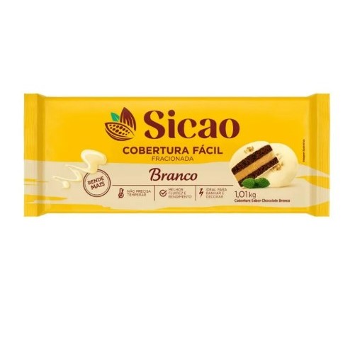 Cobertura Fracionado Fácil Branco 1,01kg Sicao