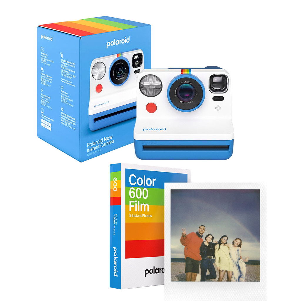 Kit Câmera Polaroid Now 2a Geração E Filme Colorido 8 Fotos