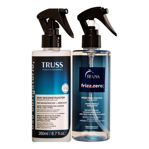 Truss Kit Tratamento Uso Obrigatório e Frizz Zero 2x260ml 2 Unidades