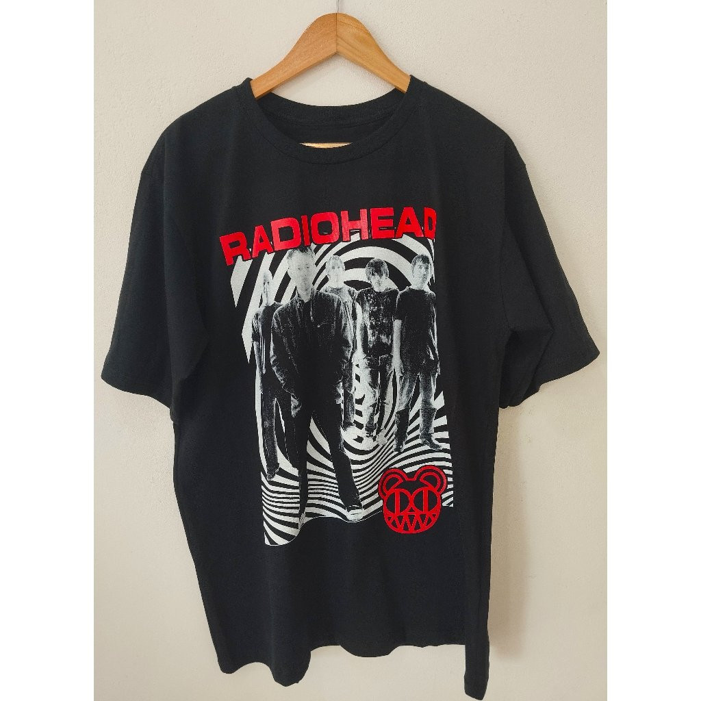 [Camiseta Premium em Algodão Puro]GXG Camisa de Rock Radiohead Camiseta de Banda Vintage - Linha Premium