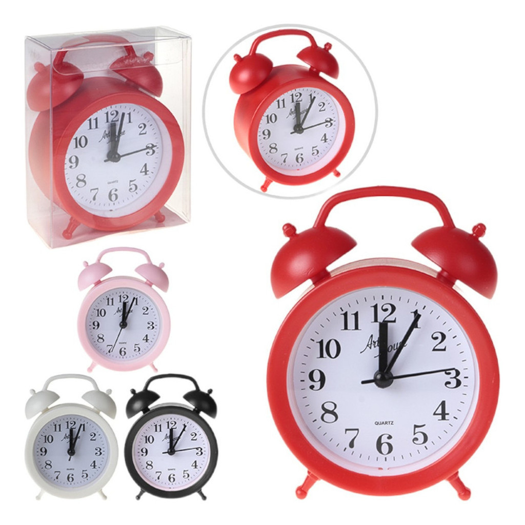 Relógio Despertador Retrô Vintage com Ponteiro Portátil a Pilha Silencioso Decorativo Envio Imediato