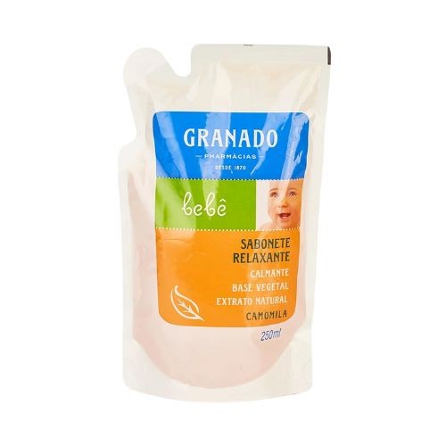 SABONETE LIQ REFIL GRANADO BEBE 250ML CAMOMILA