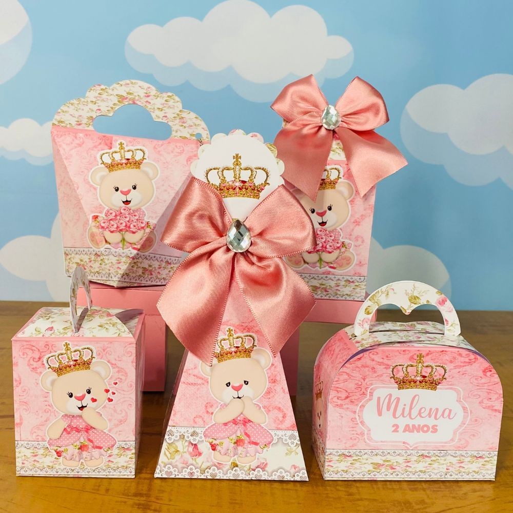Kit Festa URSINHA PRINCESA | Lembrancinhas | Festa infantil | Aniversário