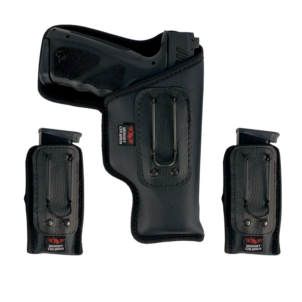 Coldre Velado Para Pistola Taurus Ts9 + 2 Porta Carregadores