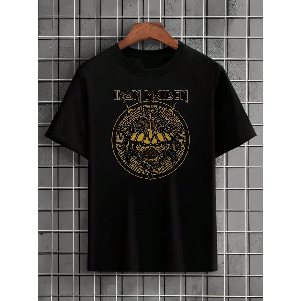 Camiseta Banda Iron Maden Rock Internacional Basica Skull Camisa  Unissex Masculino Feminino   Streetwear