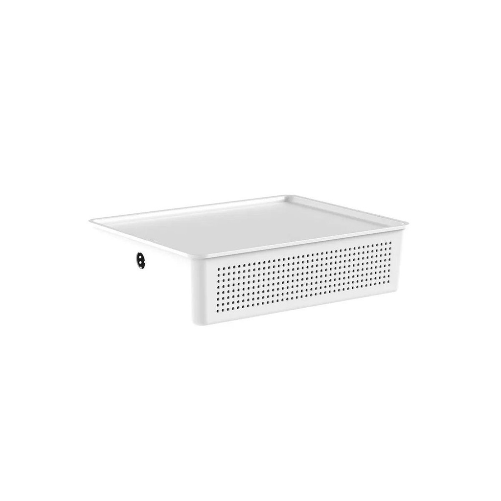 Cesto Ou 8,2L com tampa Linha Flow - Branco - Home & Living