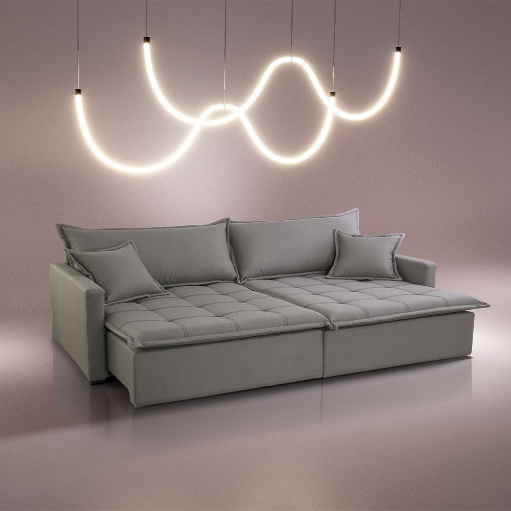 Sofá Cama Flora 02 Módulos de 80cm Br 15cm Meu Sofá Online