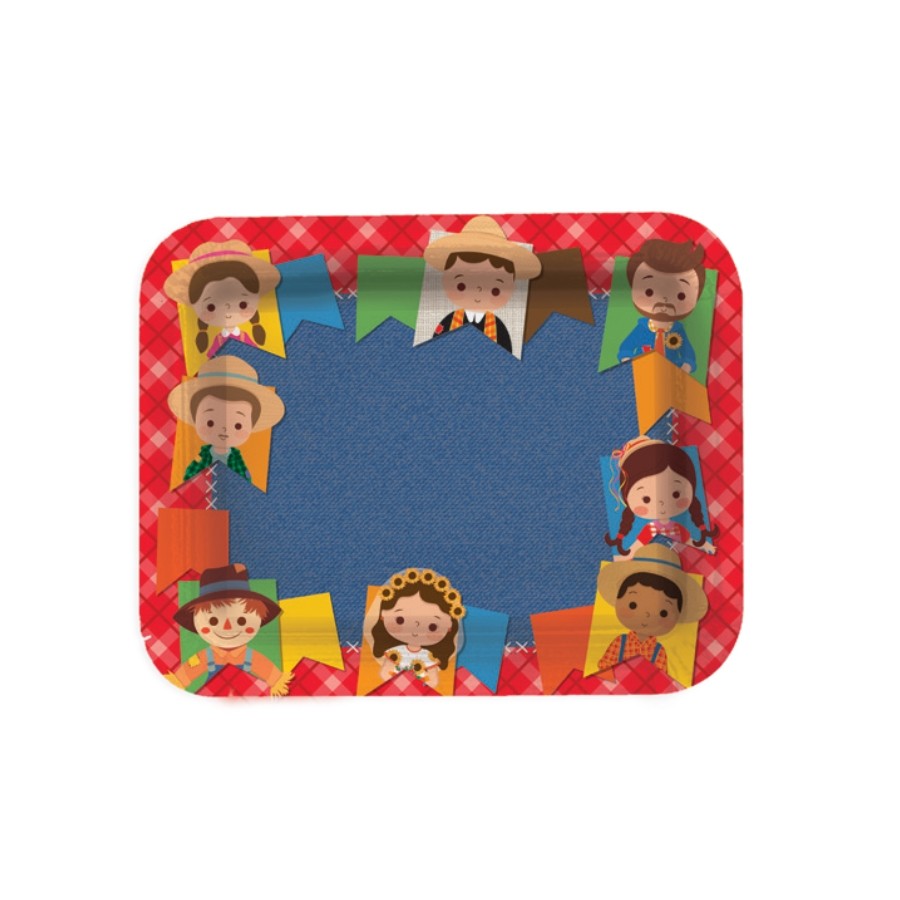 Bandeja Laminada R5 De Festa Junina - Quadrilha - 40x30cm - 1 unidade - Cromus em Oferta na Shopee