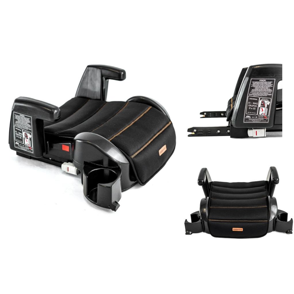 Assento De Elevação Potenza Fix Galzerano 15-36kg DRC Booster Isofix Cadeira Carro