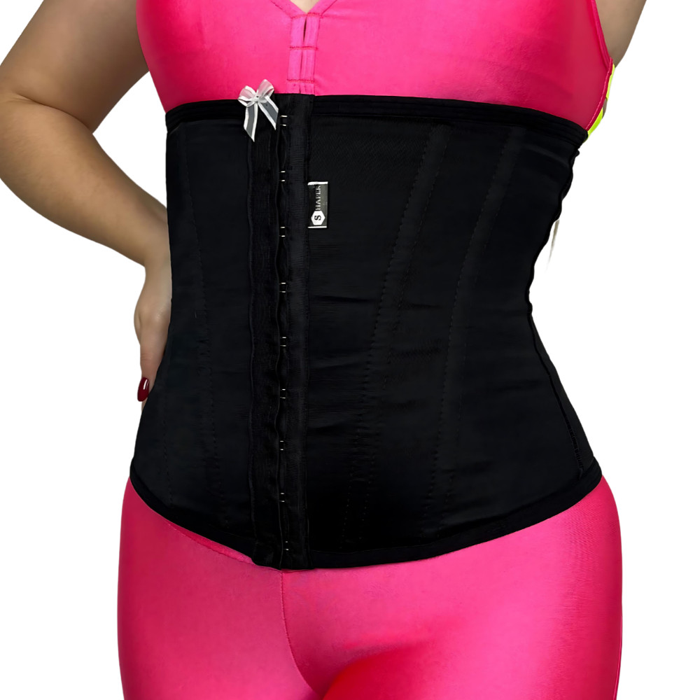 Cinta Modeladora Redutora de Medidas 2 Regulagens 8 Barbatanas em Oferta na Shopee