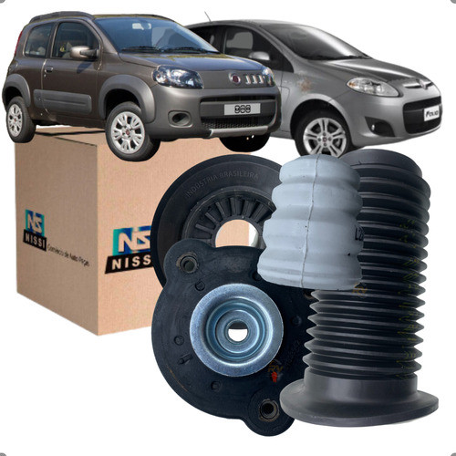 Kit Batente Coxim Dianteiro Para Novo Uno Palio 2010 2011 2012 2013 2014 2015 2016 em Oferta na Shopee