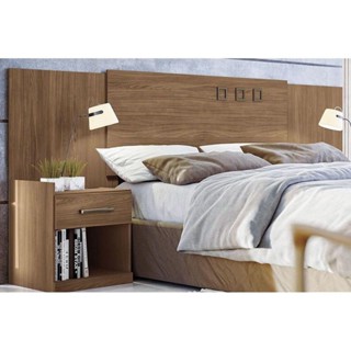 Cabeceira Cama Box Madeirado Atacama Casal/Queen Havana Plus 2 Mesas c/ 2 Gavetas Atacama - Santos Andirá em Oferta na Shopee