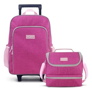 Conjunto Mochila com Rodinhas Junior e Lancheira Térmica- Jacki Design