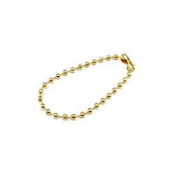 Correntinha de Bolinhas 10cm Ouro Dourado Corrente - 10 unidades