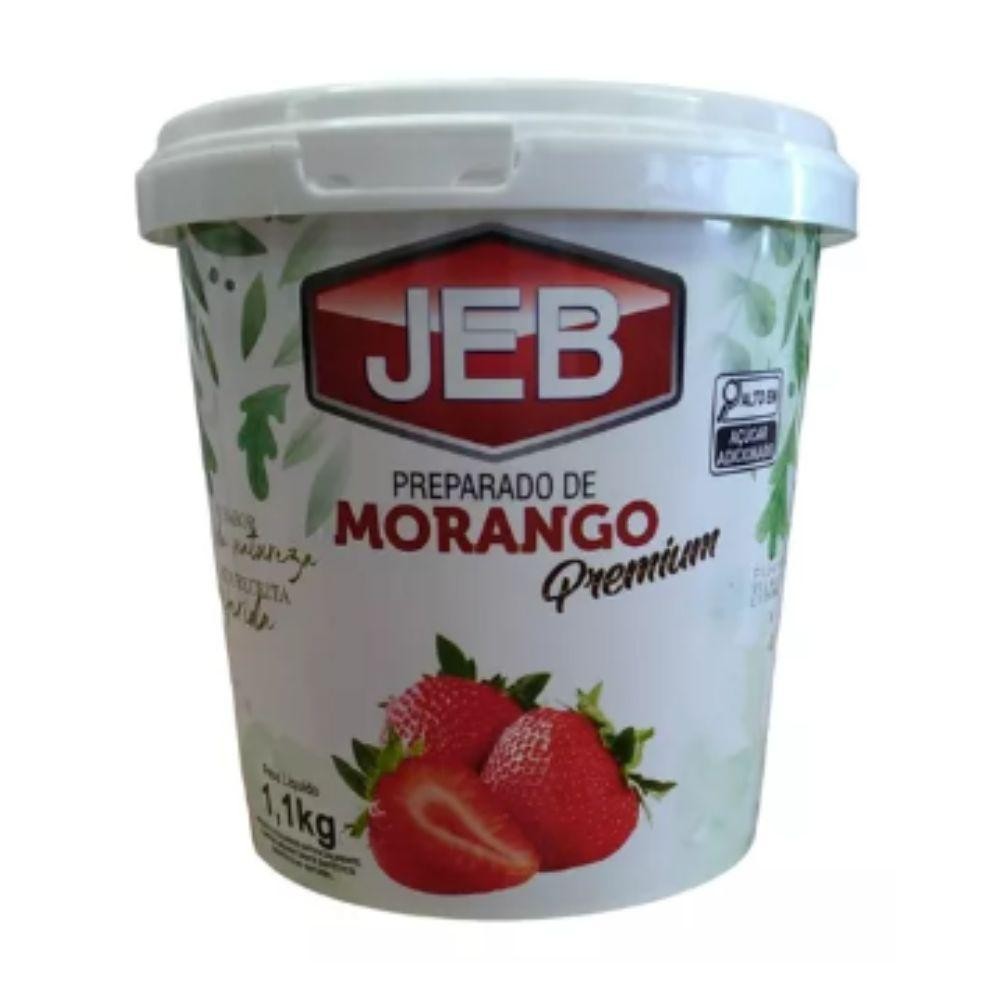 Polpa de Morango Jeb Premium, Confeitaria, Sorveteria 1,kg em Oferta na Shopee