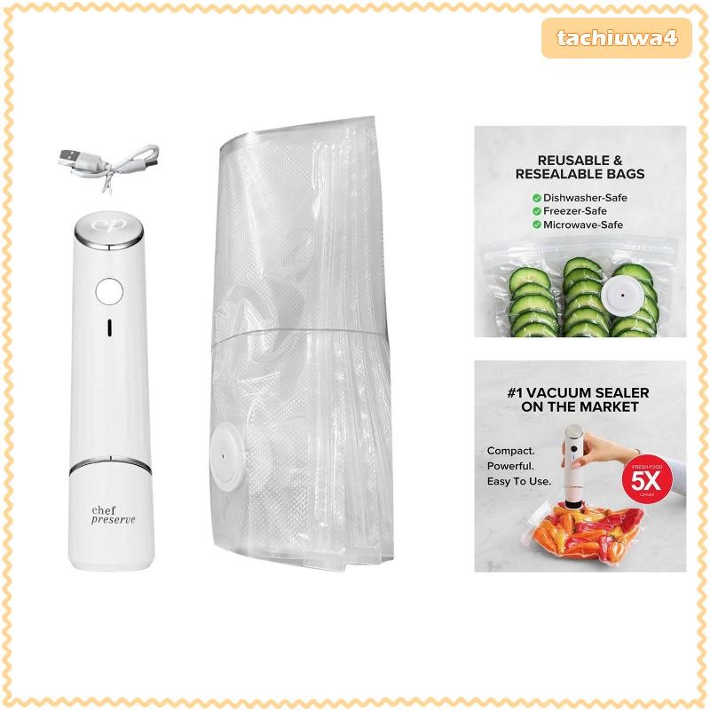 [Tachiuwa3] Seladora A Vácuo Elétrica Para Manter Alimentos , Roupas De Cozinha E Embalage...