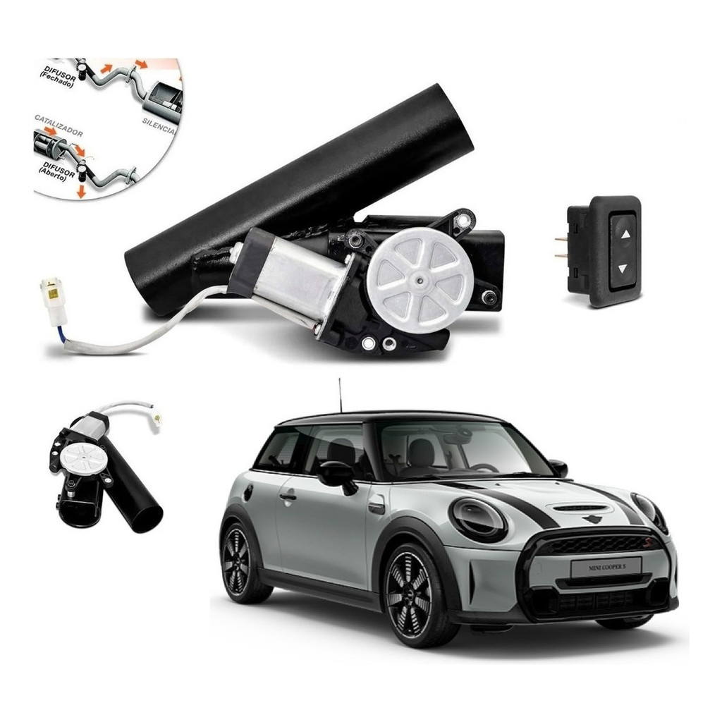 Difusor De Escapamento Mini Cooper S Ronco Esportivo Botão