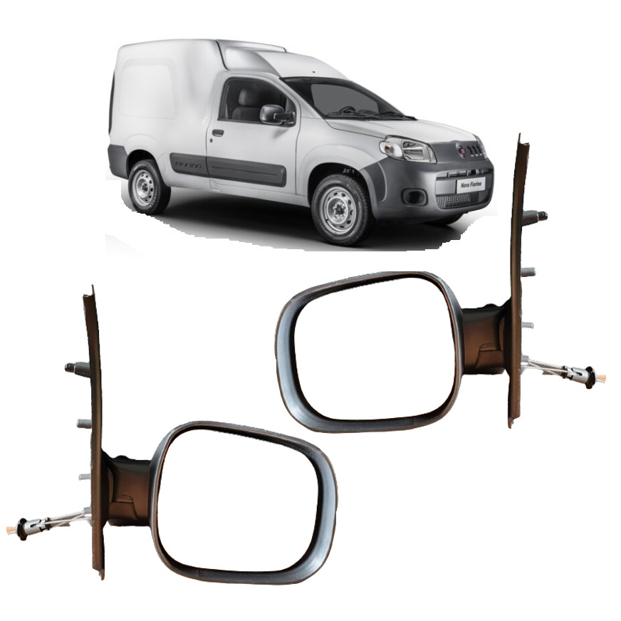 Retrovisor Nova Fiorino 2014 2015 2016 2017 C/ Controle