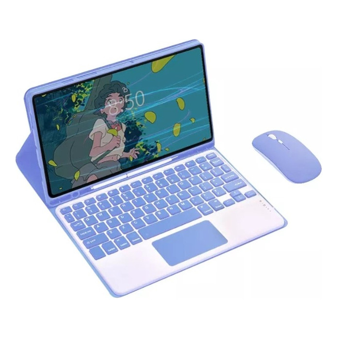 Capa com Teclado Touch e Mouse Para IPad 7ª/8ª/9ª, air3, pro 10,5 polegadas