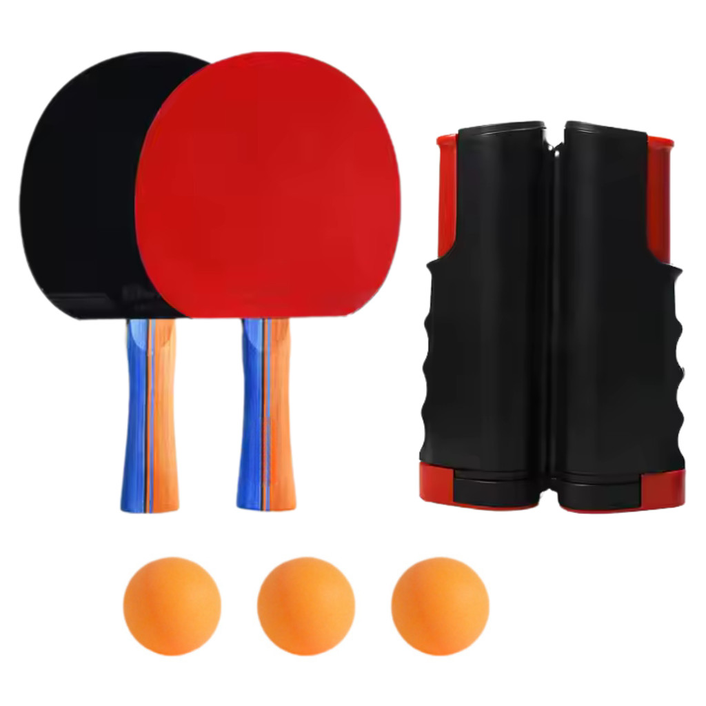 Kit Ping Pong Tenis De Mesa 2 Raquetes Rede Retrátil 3 Bolinhas Premium