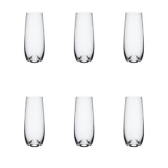 Jogo de 6 Copos de Cristal Espumante 230ml Easy Classic