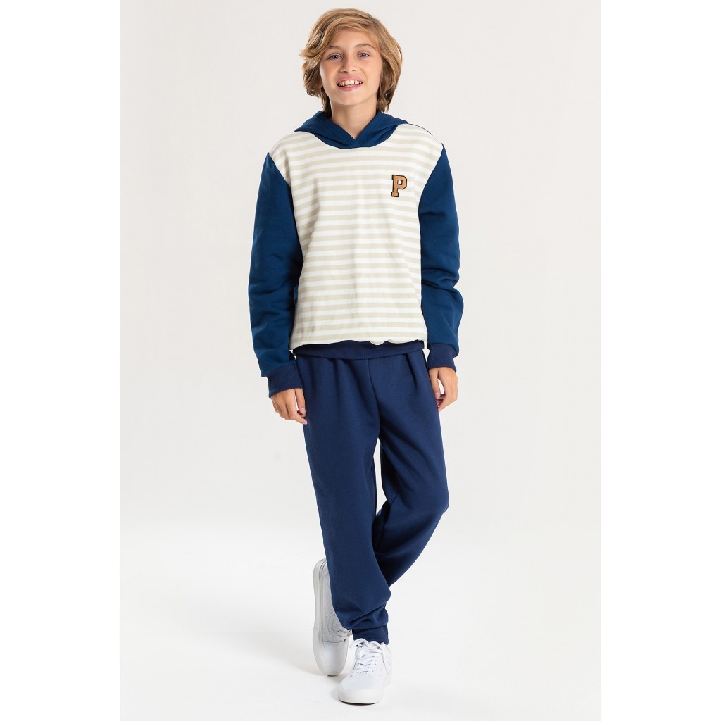Conjunto Infantil Masculino Listras Patch