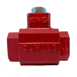 CADEADO DE CHÃO P/ PORTA DE ACO DOVALE KING 3 VERMELHO