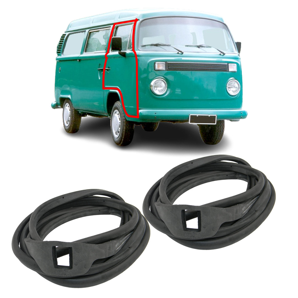 Par Borracha Guarnição 2 Portas Volkswagen Kombi Carat 1997 a 2014 Borrachauto