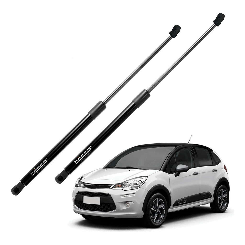 Par Amortecedor Porta Malas Citroen C3 2012 2013 2014 2015 Pistão à Gás Porta Mala C3 2012 à 2021 em Oferta na Shopee