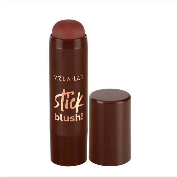 Blush em Bastão Las Stick Red Mocha Cremoso Natural Vizzela Longa Duração Envio Rápido