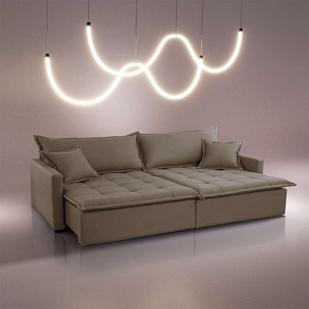 Sofá Cama Flora 02 Módulos de 90cm Br 15cm Meu Sofá Online