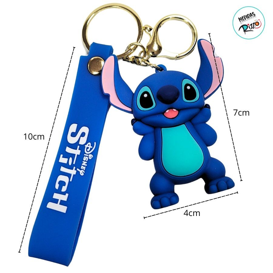 Detalhes do Chaveiro 3D Stitch - 6cm - 1 unidade - Disney Original - Rizzo