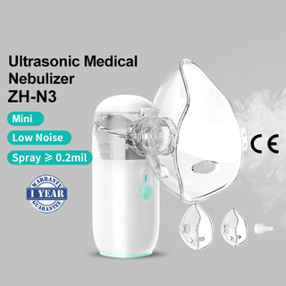 Inalador Ultra-Sônico Portátil Nebulizador Silencioso para Asma Ajustável para Adultos e …