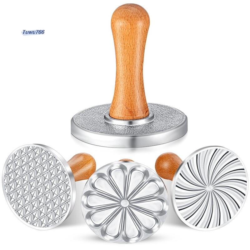 3 Pçs Selos De Biscoito Conjunto De Molde De Imprensa De Metal Com Alça De Madeira Para DIY Assar Bolo Cortadores De Pas