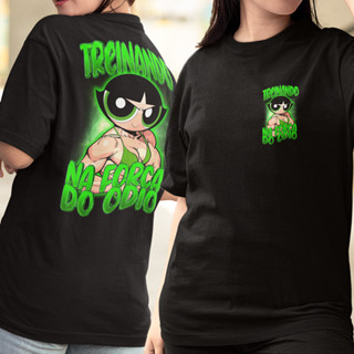 CamisetaFeminina Docinho Super Poderosas Roupas de Academia Blusão Look de Treino FeC em Oferta na Shopee