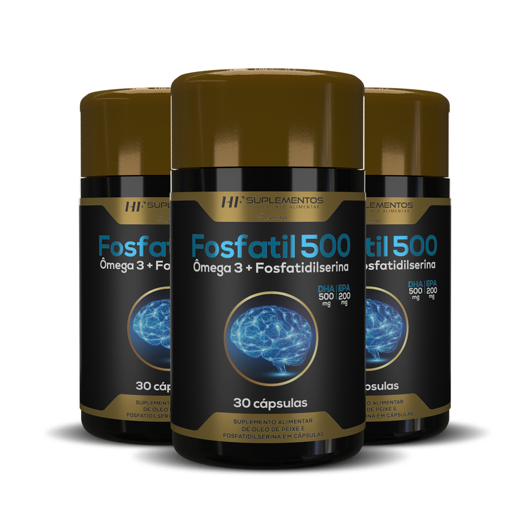 3X FOSFATIL 500 OMEGA 3 + FOSFATILDISERINA 30CAPS HF SUPLEMENTS