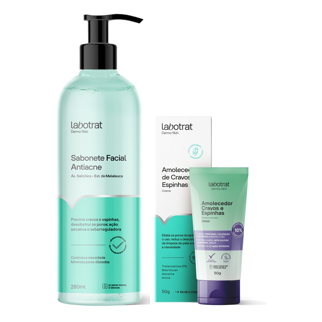 Kit Sabonete Esfoliante e Creme Amolecedor Cravos Labotrat