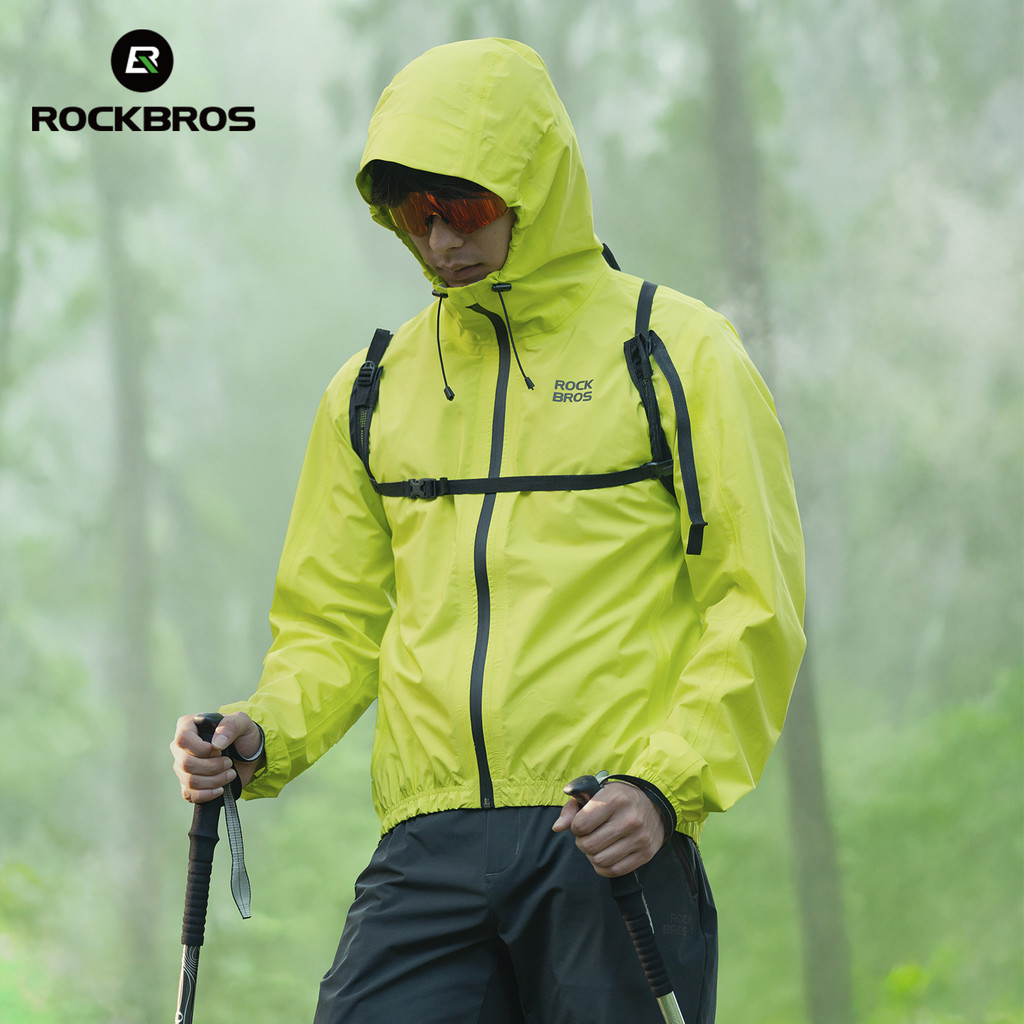 ROCKBROS Capa De Chuva Impermeável Corta-Vento Jaqueta Pesada Mountain Road Bike Equitação Ao Ar Livre Homens E Mulheres em Oferta na Shopee