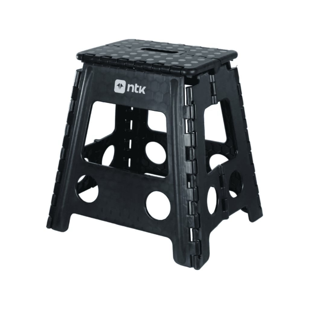 Banqueta Dobrável Nautika para Camping Step 2 Cor Preto