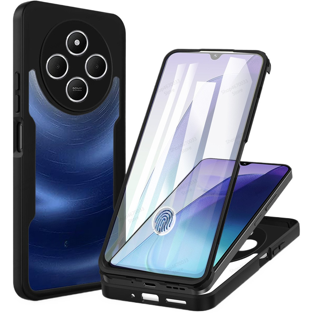 Capa Completa 360 À Prova De Choque Para Xiaomi Poco C75 C61 C65 C55 4G Protetora De Silicone Macio