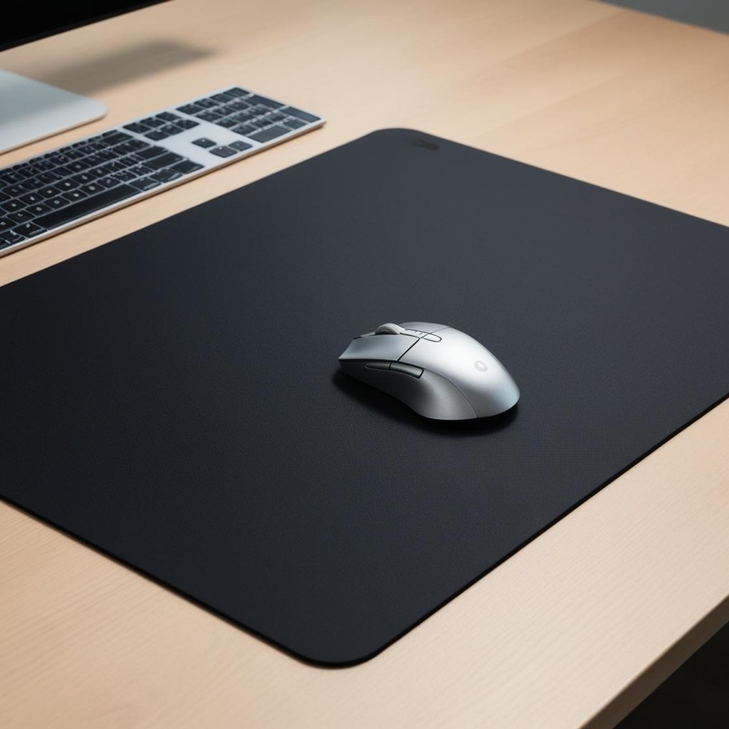 Deskpad Preto Médio 40x30 Antiderrapante para Teclado e Mouse em Oferta na Shopee