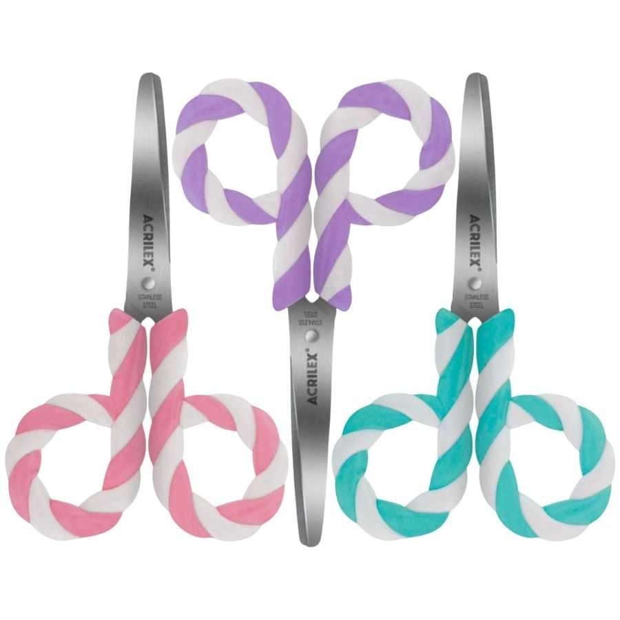 Tesoura Escolar 13cm Pirulito - Acrilex em Oferta na Shopee