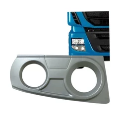 Moldura Farol Auxiliar Compativel Iveco Stralis Cinza LD