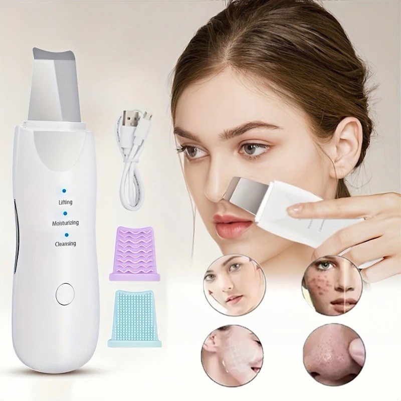 Peeling Ultrassônico Limpador Facial Anti-rugas Sonic Skin Ionização Portátil / Produto de Beleza