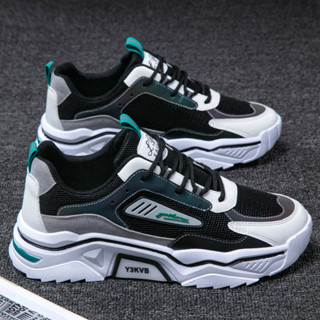 Sapatos masculinos na primavera 2025 novo estilo respirável, tênis de malha esportivos casuais, jovens com sola grossa p em Oferta na Shopee