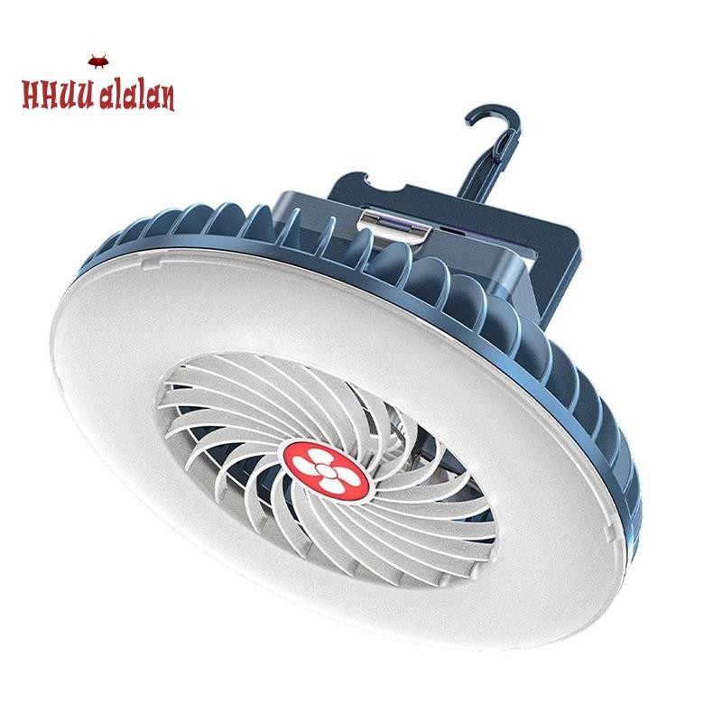 🌟Ventilador De Acampamento Portátil Com LED USB Recarregável Operado Por Bateria Para Emergência De Carro De Barraca
