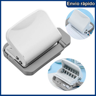 Máquina de encadernação de papel, livro de rolagem, máquina de perfuração de 6 furos, encadernação fácil portátil em Oferta na Shopee