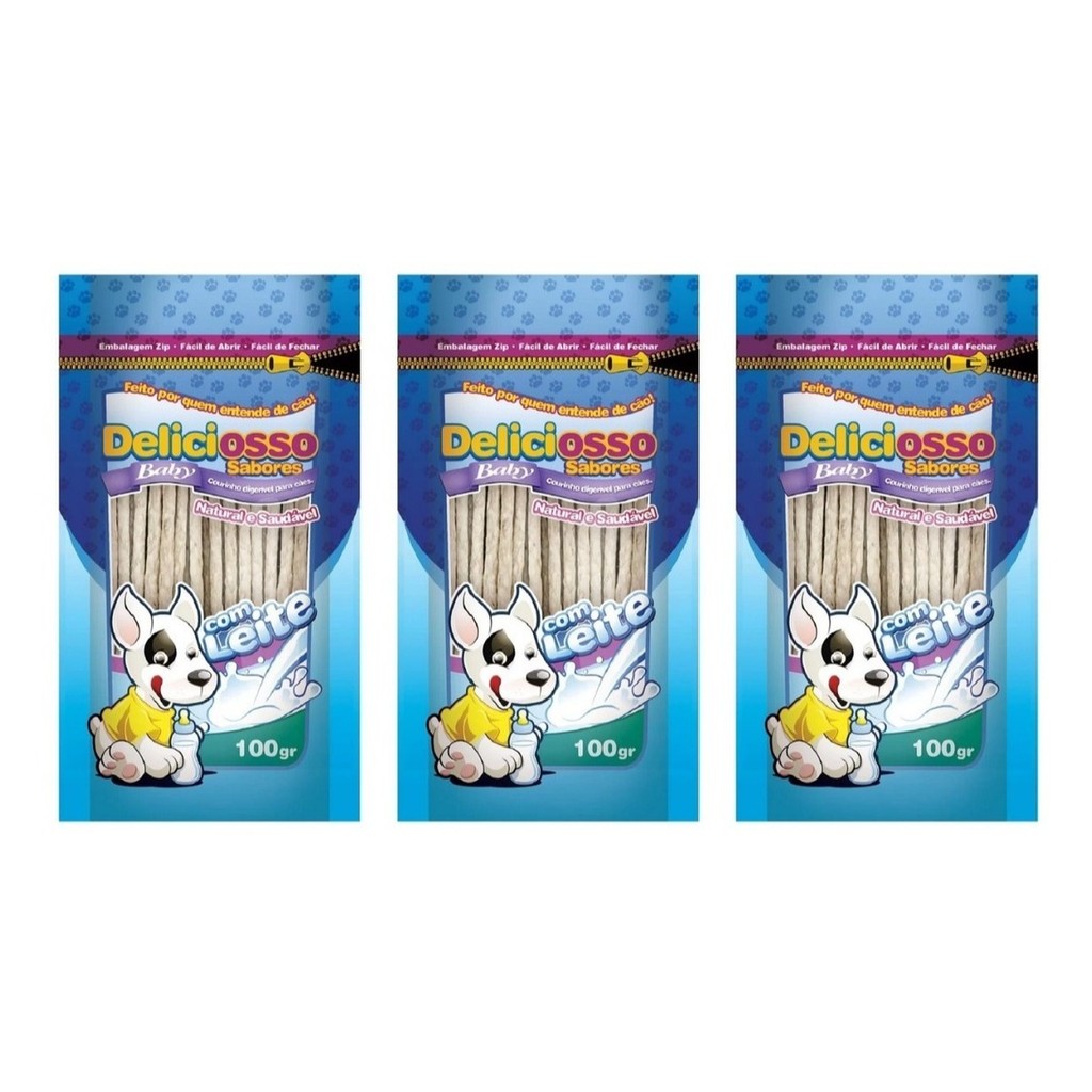 Kit Com 3 Deliciosso Baby 100g - 23 Unidades