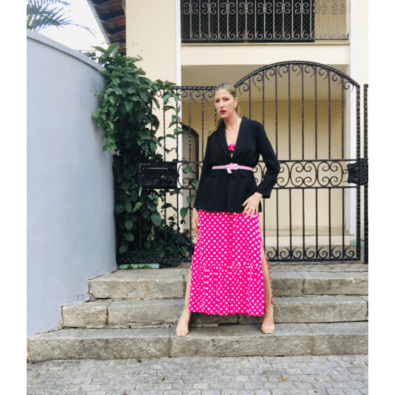 Blazer Alfaiataria Feminino Oversized Preto, Elegante, Casual, Tecido Confortável, Moda Estilo Chic