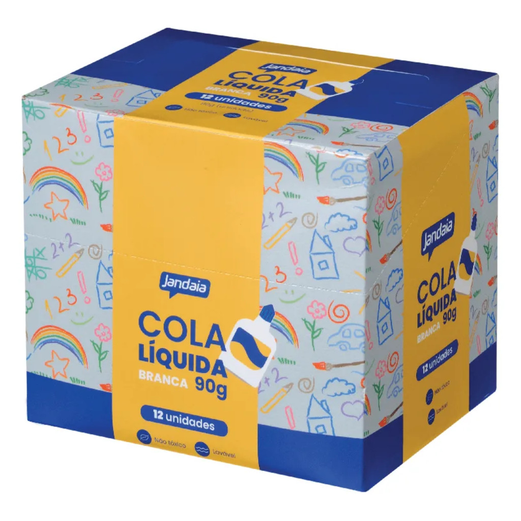 Cola Branca 90g Jandaia – Lavável e Atóxica - Stationery